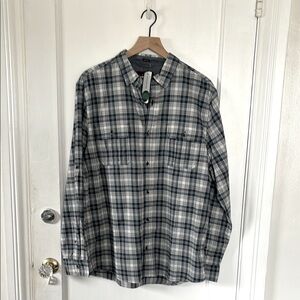 Men’s Twill Plaid Button-Up
